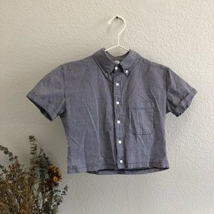 American Apparel cropped button down shirt (XS)